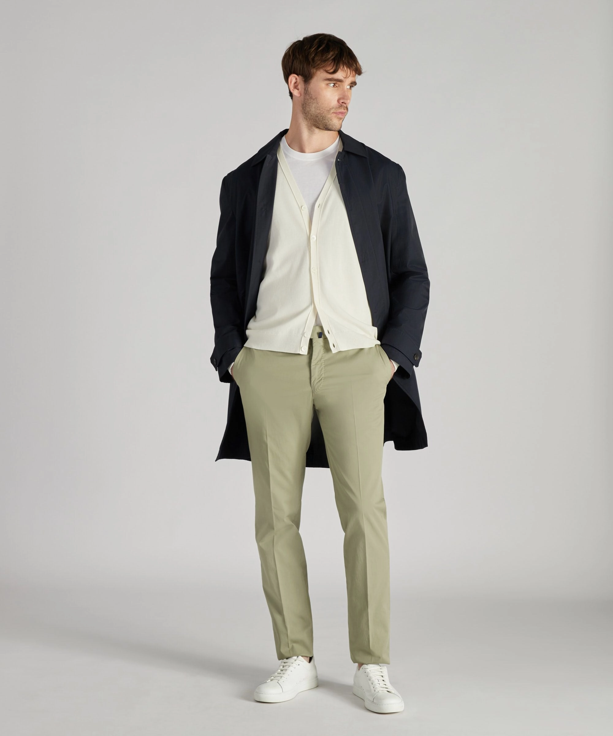 Day To Night Comfortable Wear Slim-fit certified Royal Batavia cotton trousers