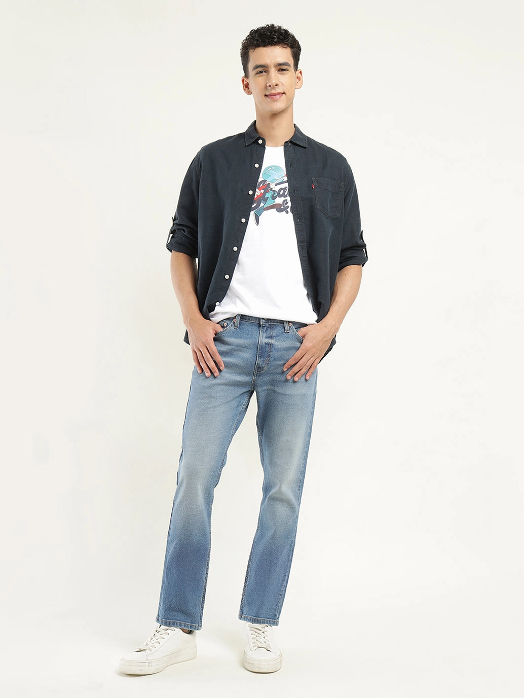 Men's 511 Indigo Slim Fit Mid Rise Jeans Low Impact Manufacturing