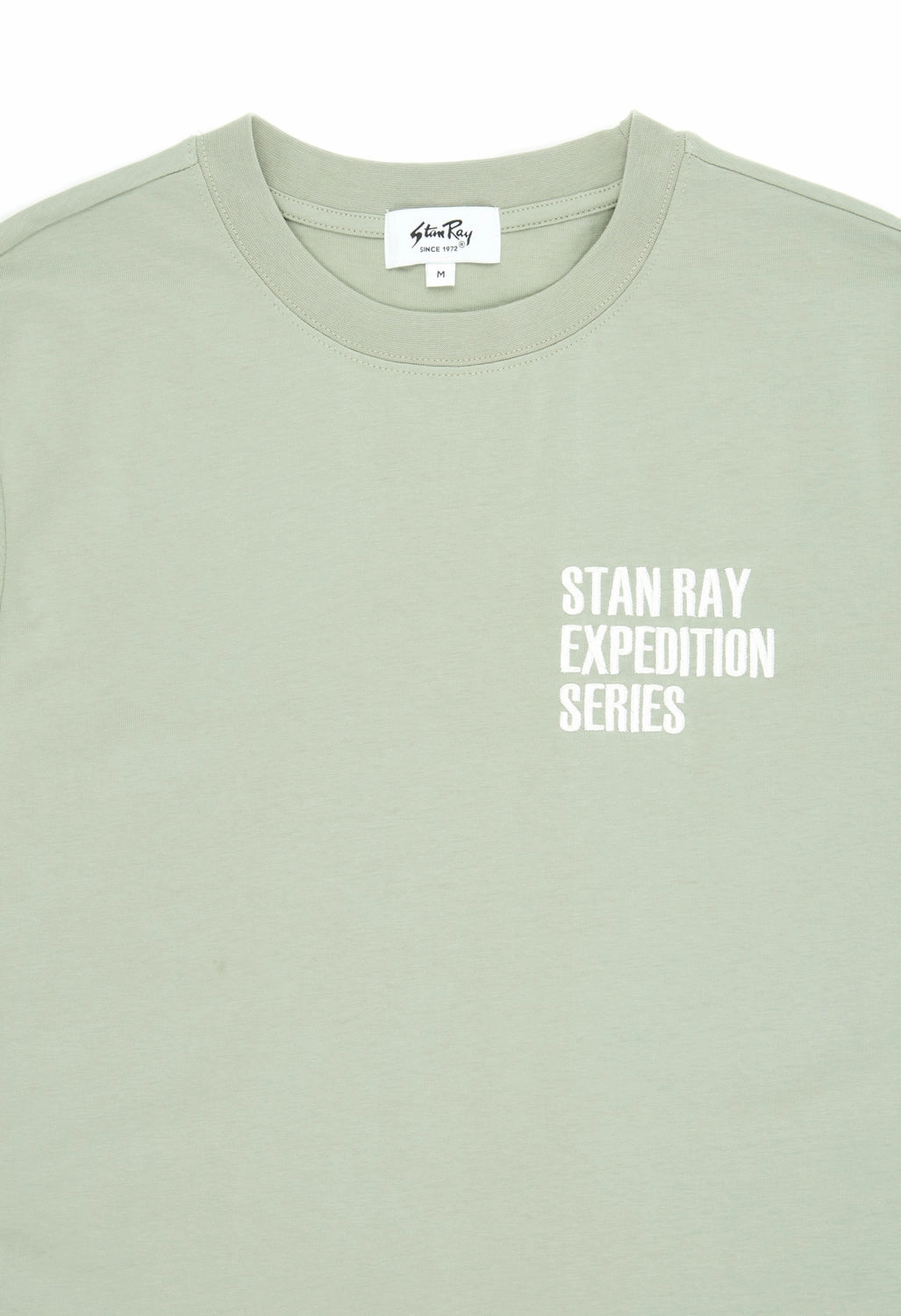 Chilly Comfort Wear Compact Stitch Pattern Stan Ray Expedition Tee - Sage
