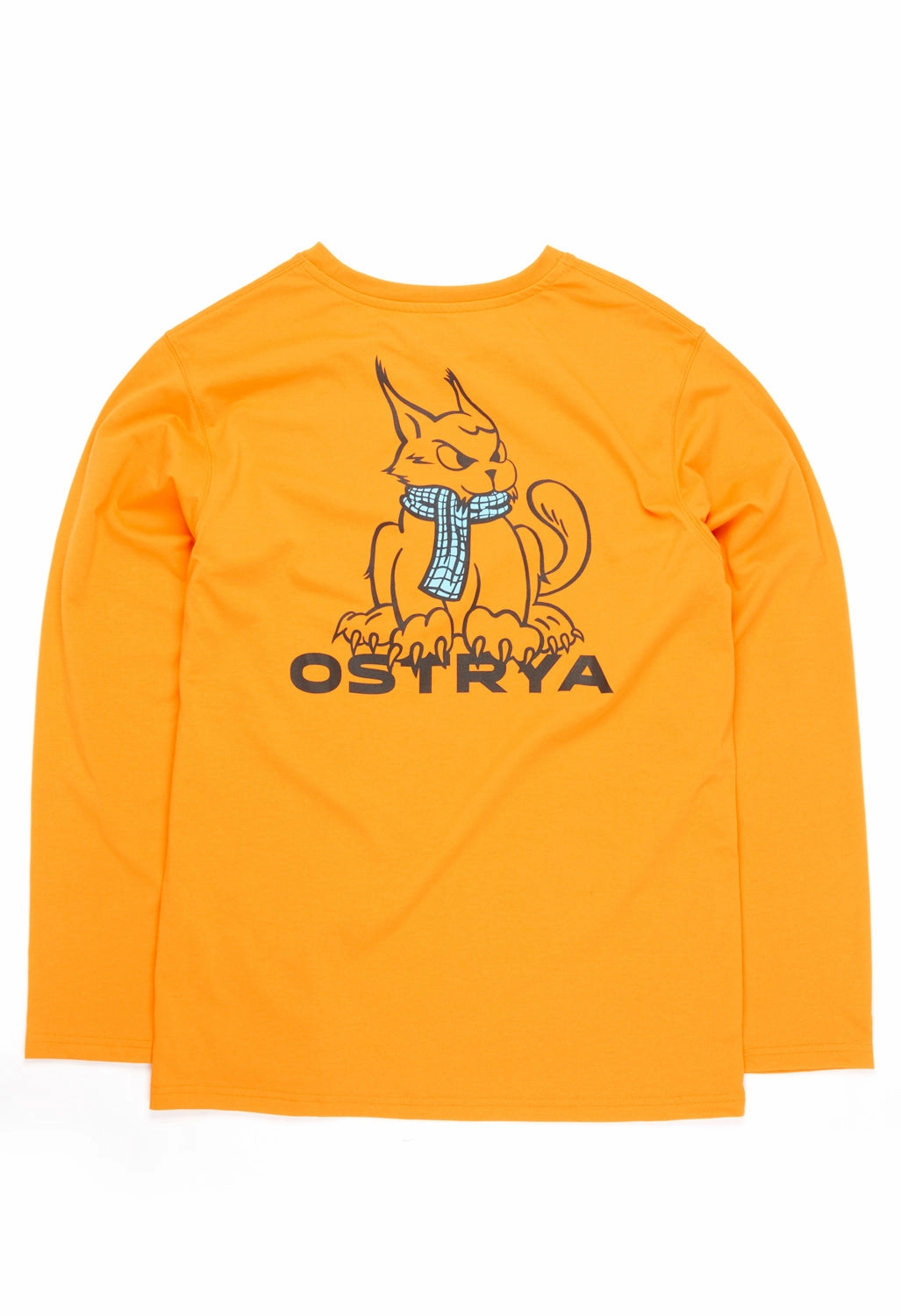 Ostrya Men's Lynx Long Sleeved Equi-Tee - Safety Orange Casual and Soft Yoga class