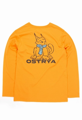 Ostrya Men's Lynx Long Sleeved Equi-Tee - Safety Orange Casual and Soft Yoga class
