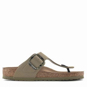 Single Strap Casual Footwear for Travel Women's Gizeh Vegan Big Buckle