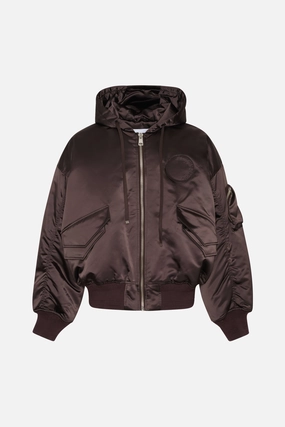 OVERSIZED BOMBER JACKET City Wear Clean Jacket Detail