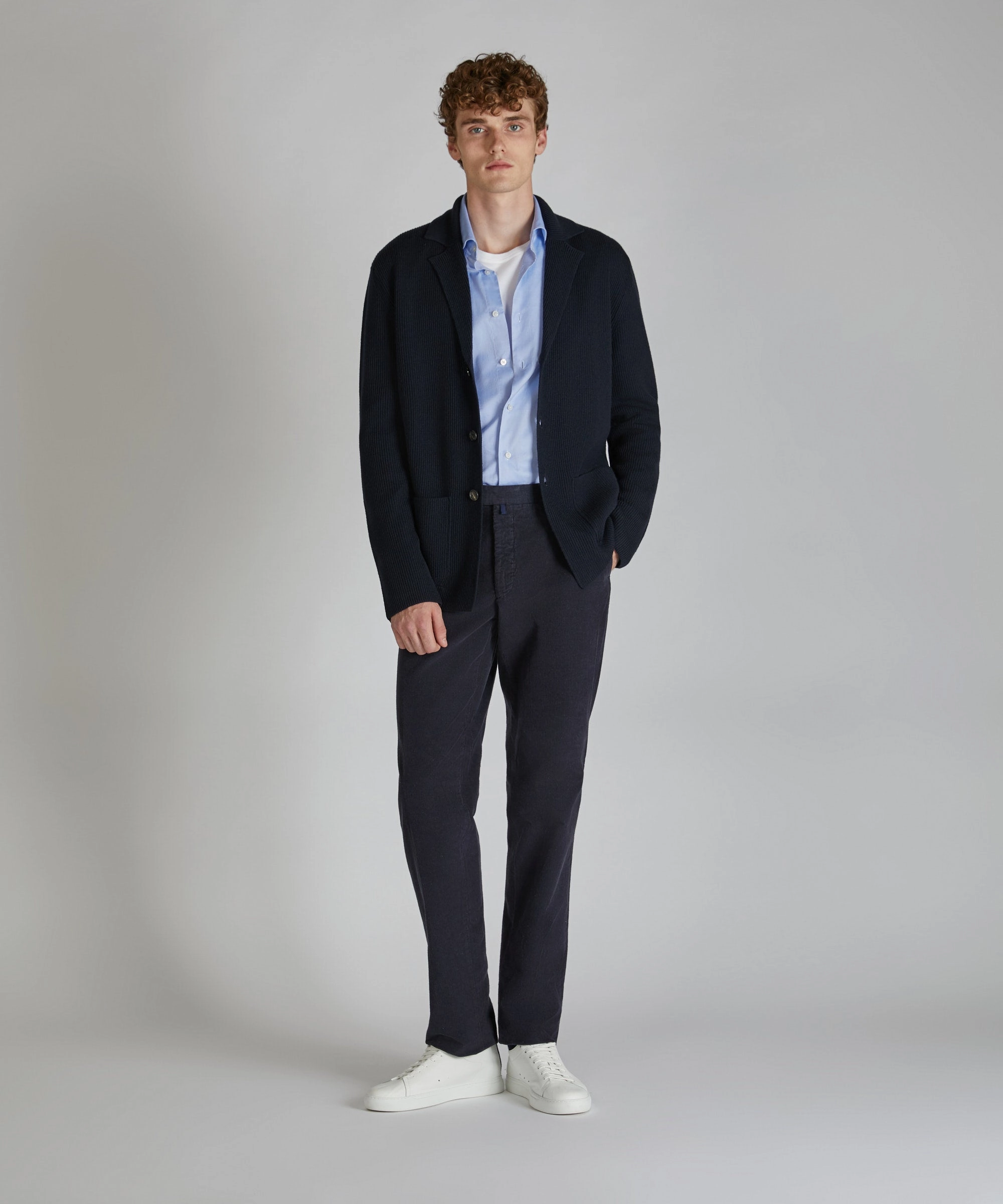 Bold Statement Personalized Touch Oxford cotton slim-fit shirt
