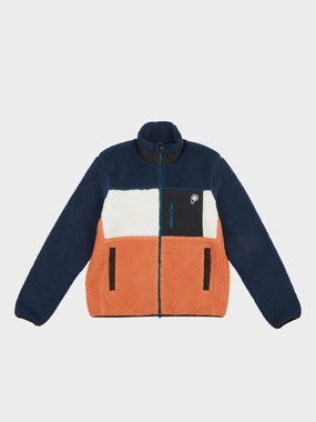 P Bear Fleece Jacket in Blue Wing Teal NoiseFreeFabric
