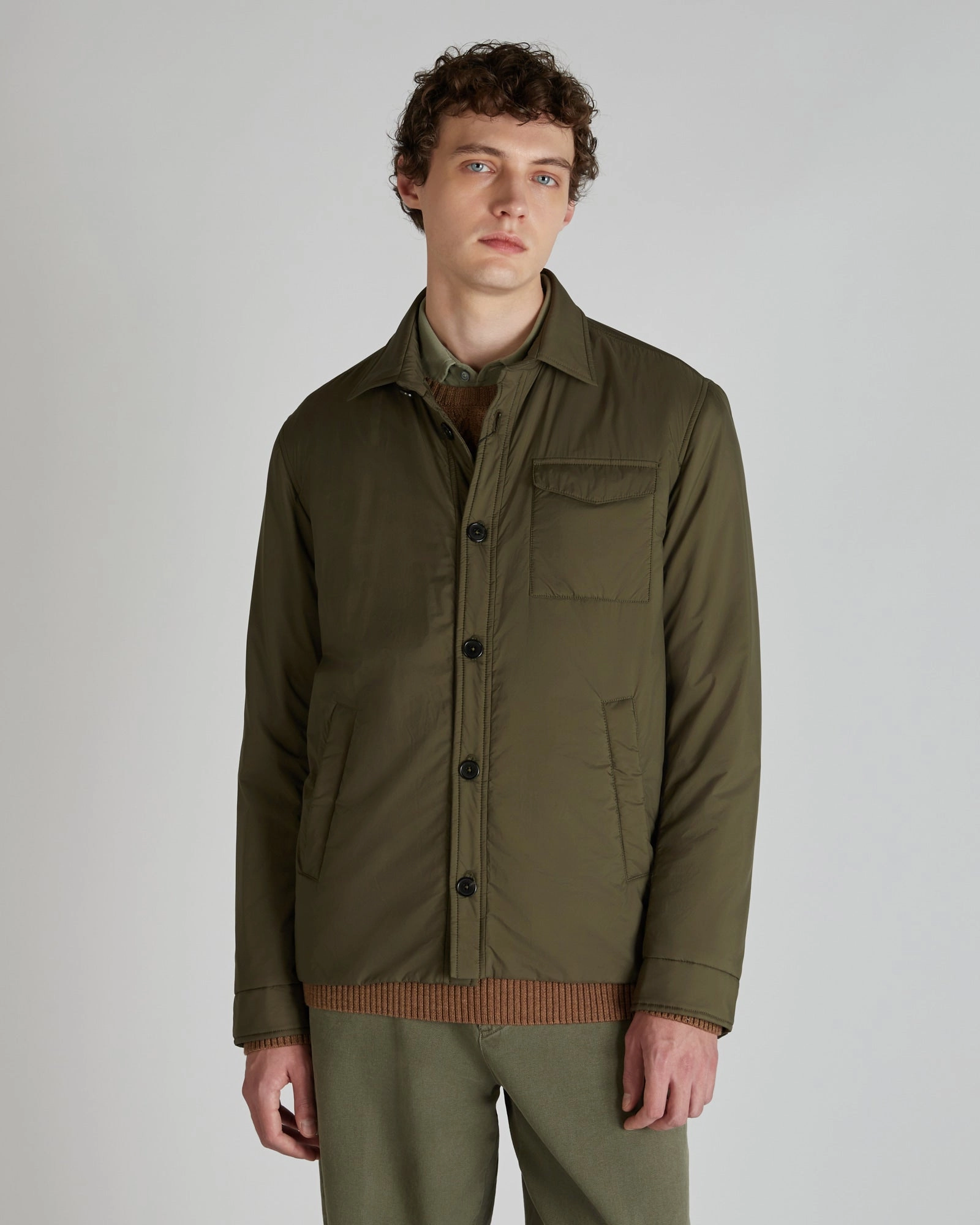 Padded overshirt Polished Style Practical Choice