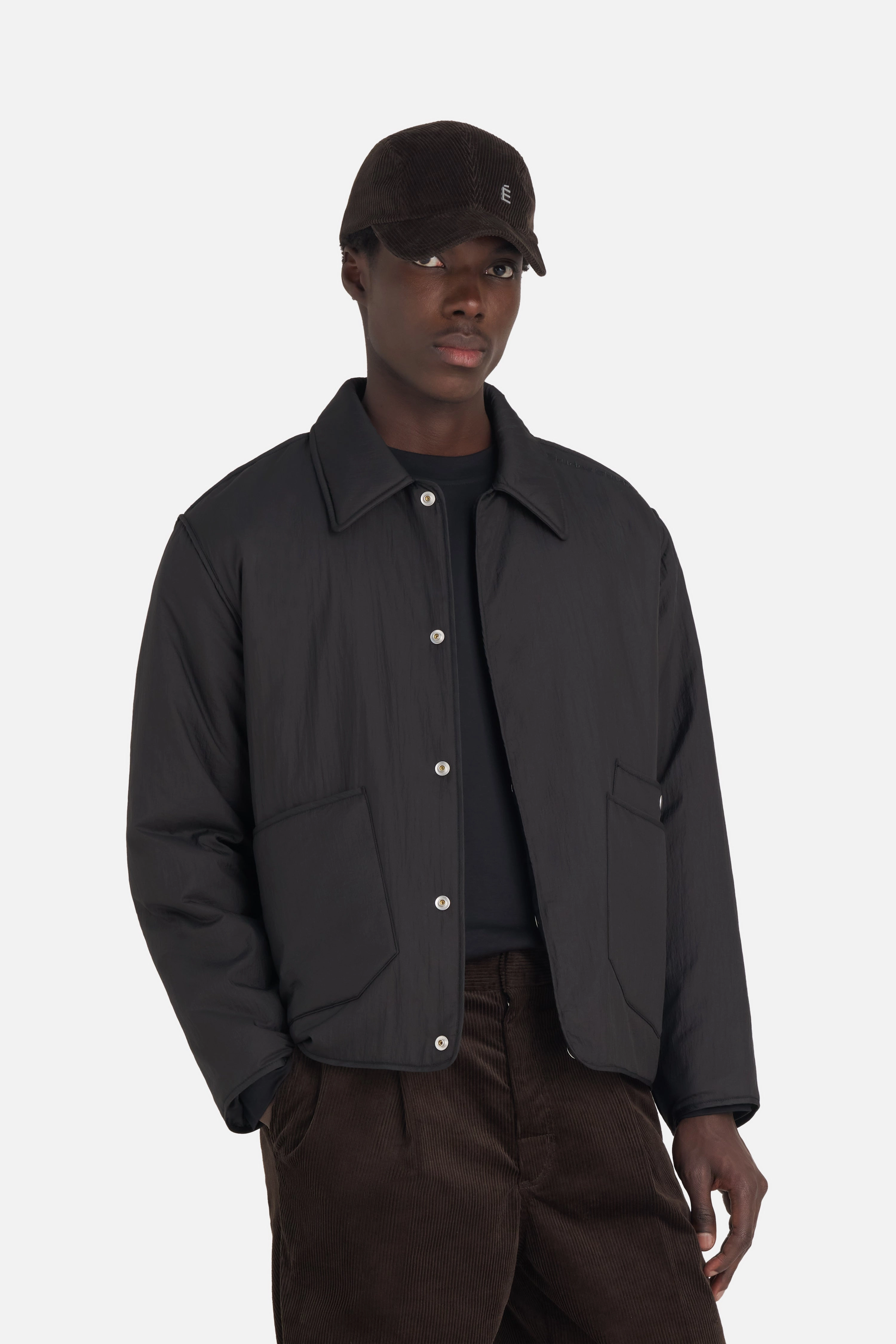 Low Maintenance Fabric PADDED SNAP JACKET