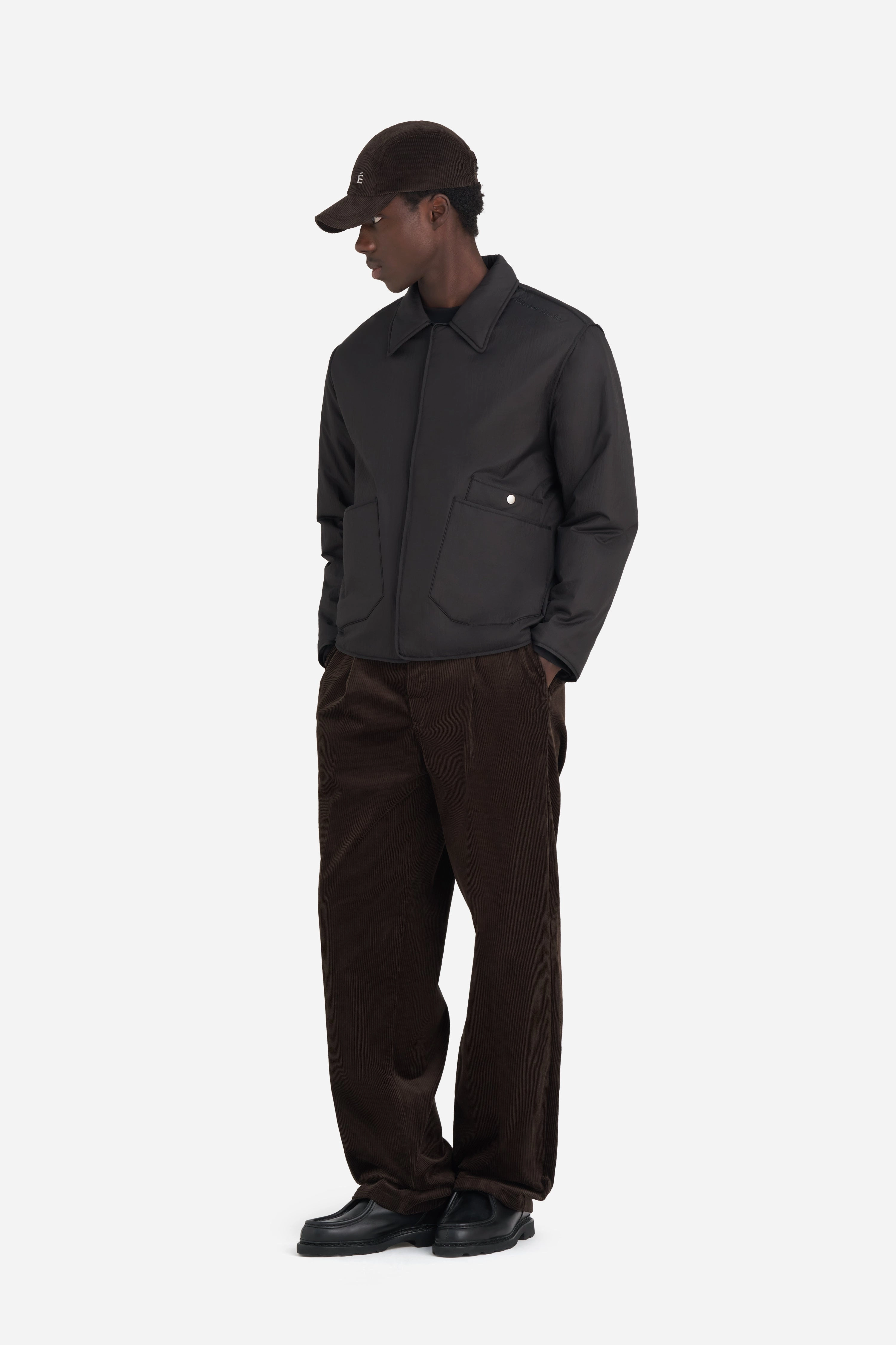 PADDED SNAP JACKET Quilted Interior HiddenPockets
