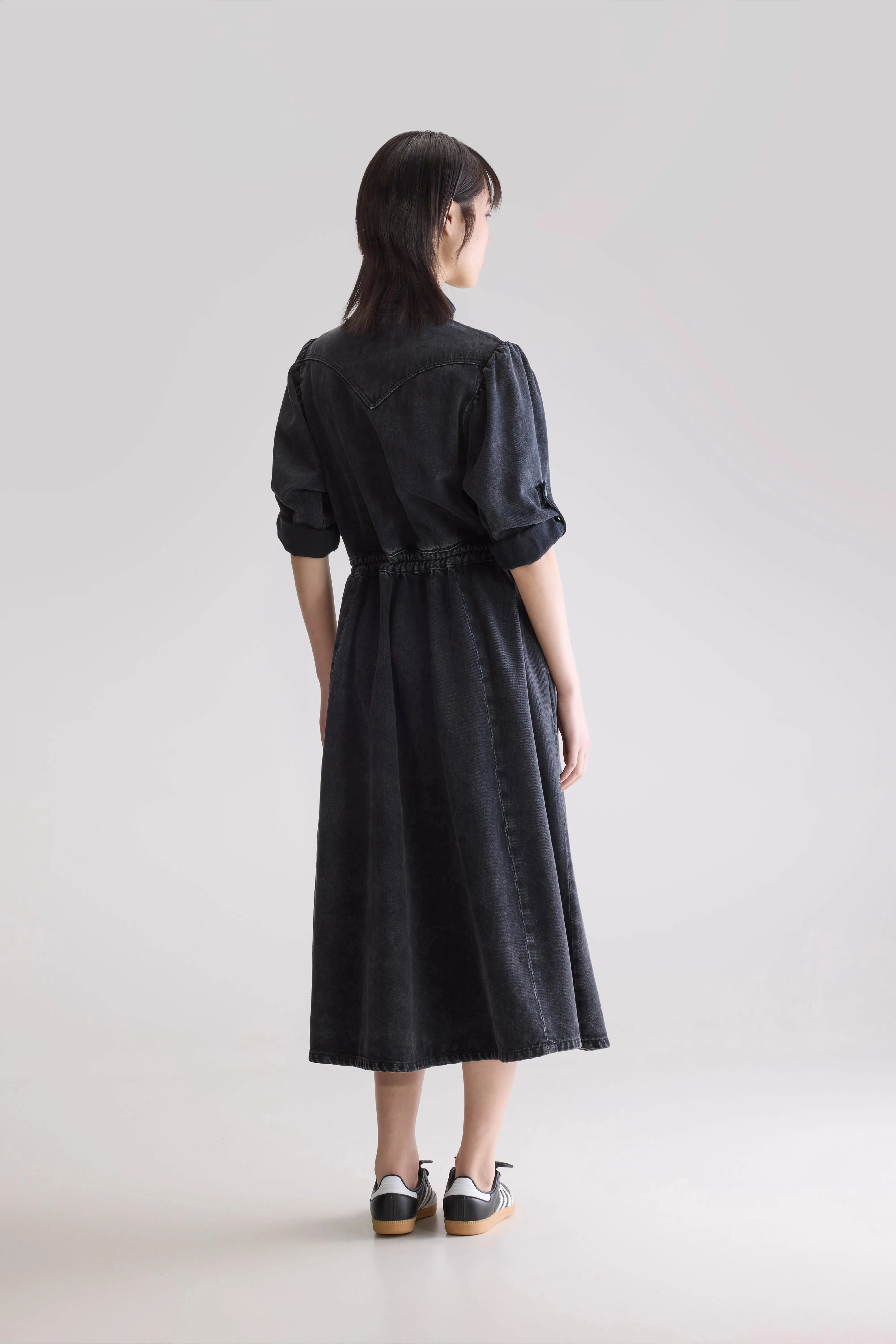 Pakita midi dress (252 / W / VINTAGE BLACK) Simple Form