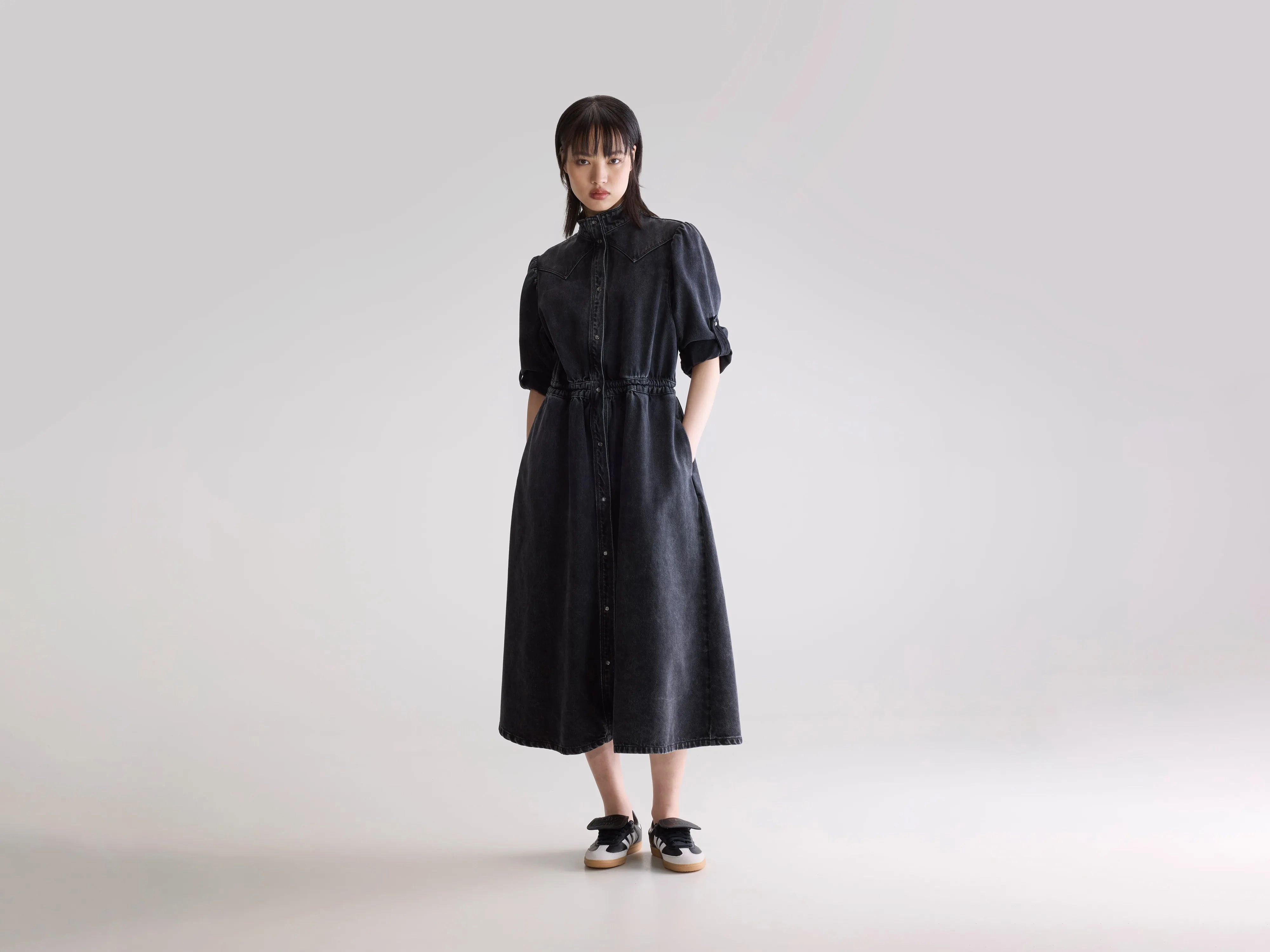 Relax Flex Pakita midi dress (252 / W / VINTAGE BLACK)