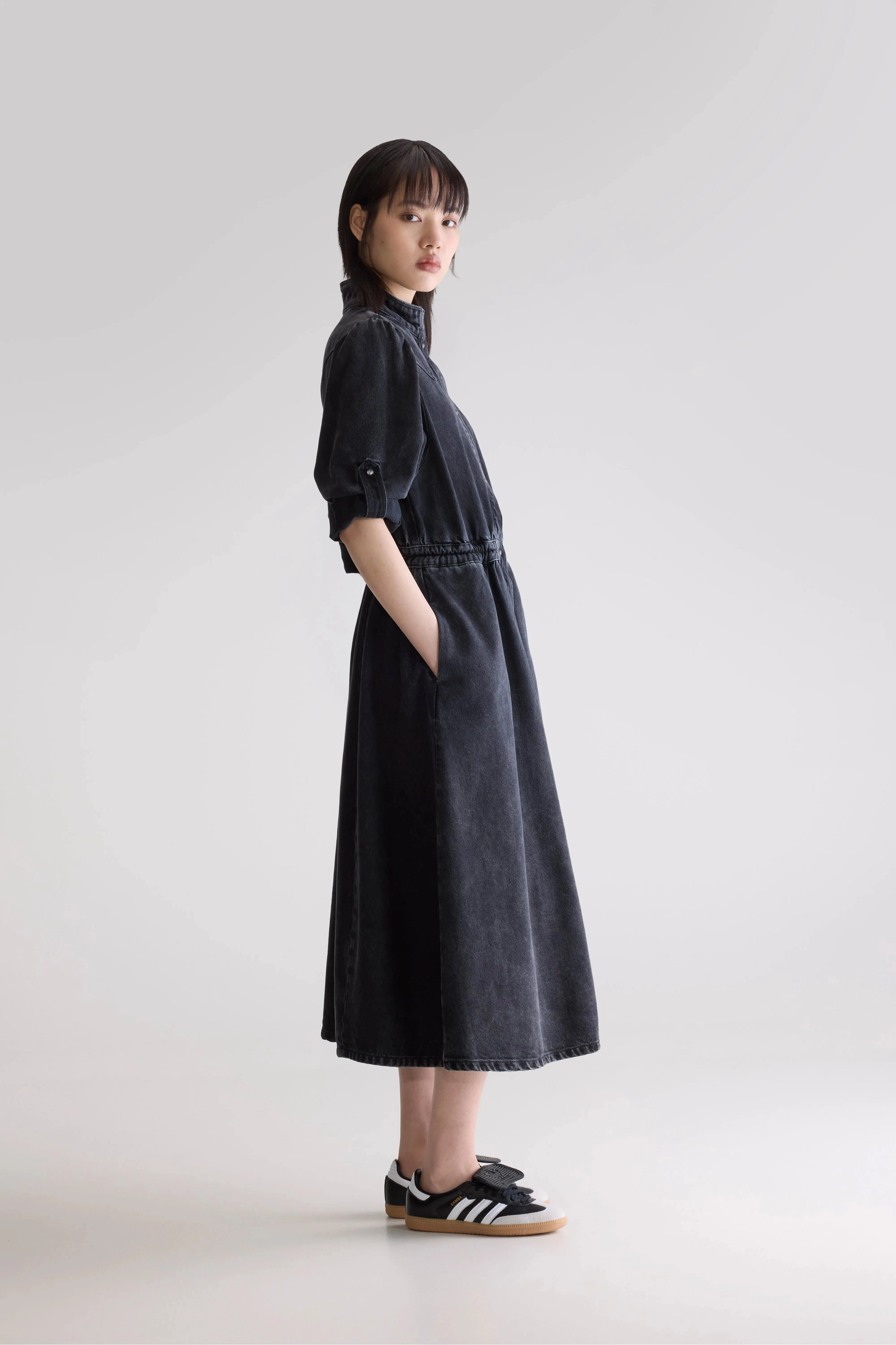 Pakita midi dress (252 / W / VINTAGE BLACK) Dream Look Summer Air