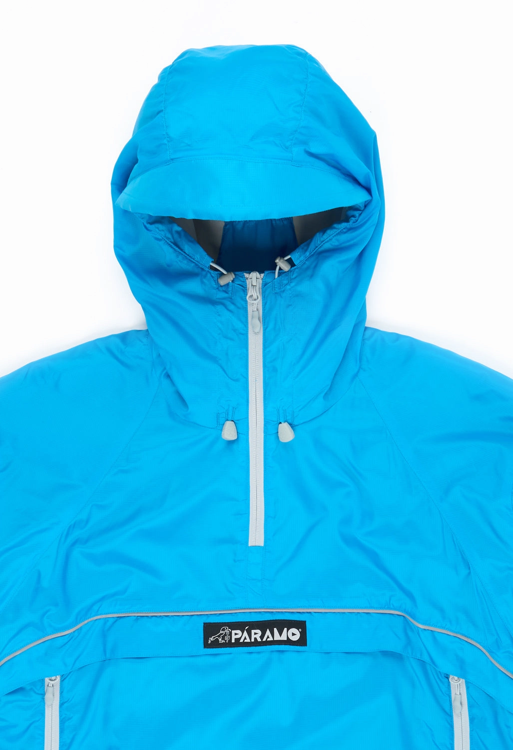 Soft Layers Simple Detail Paramo Womens Velez Adventure Light Smock - Neon Blue / Fog Grey