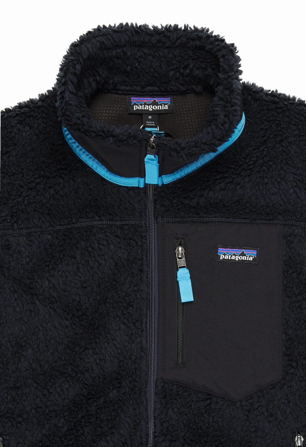 High Collar City Wear Patagonia Classic Retro-X Men's Vest - Pitch Blue