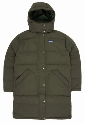 Breathable Lining Patagonia Downdrift Women's Parka Jacket - Pine Needle Green