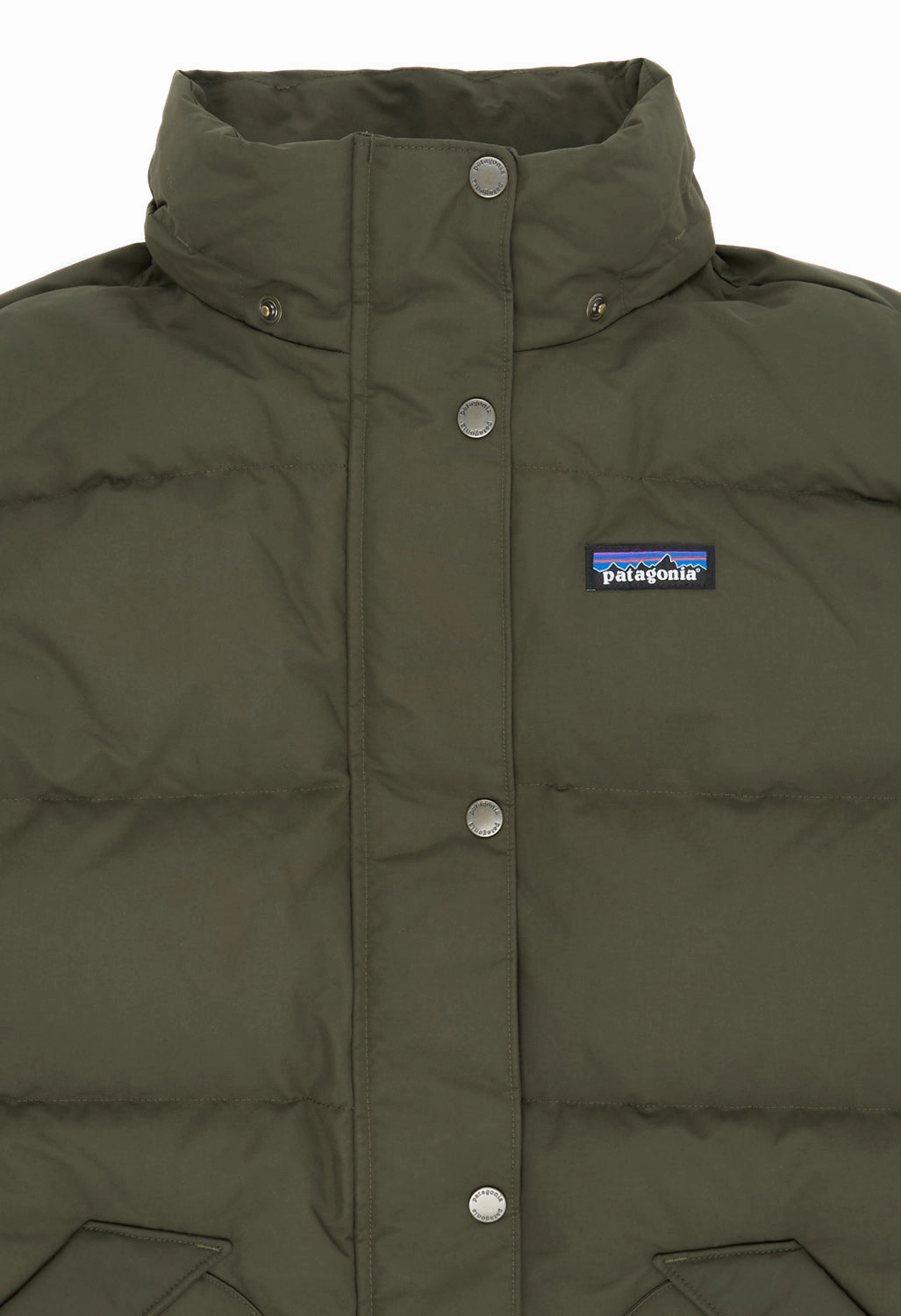 Patagonia Downdrift Women's Parka Jacket - Pine Needle Green Temperature Regulating NoiseFreeMaterial