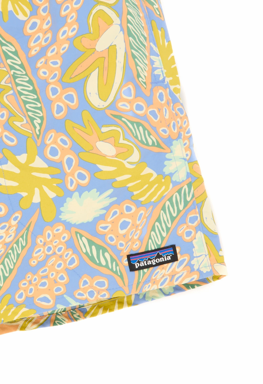 Patagonia Men's Baggies 5" Shorts - Flourish / Abundant Blue Thermal Regulating Fabric