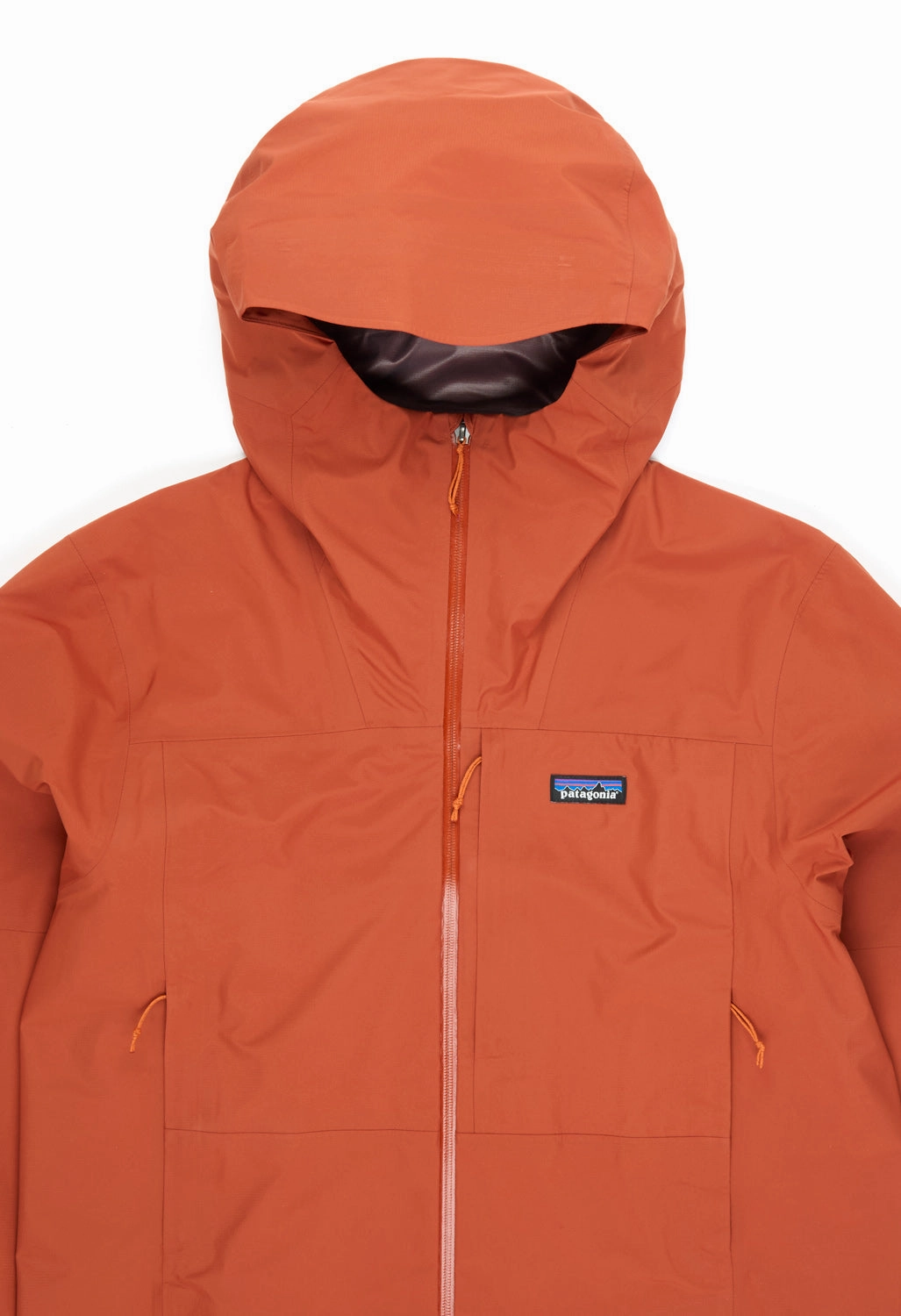 Tagless Neckline Design Patagonia Men's Boulder Fork Rain Jacket - Burnished Red