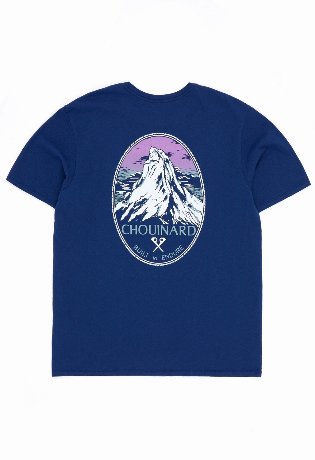 Sporty Stretch Fit Patagonia Men's Chouinard Crest Pocket Responsibili-Tee - Clement Blue