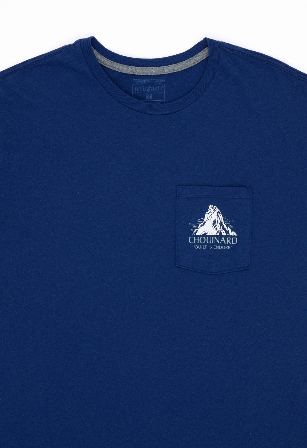 informal gathering Patagonia Men's Chouinard Crest Pocket Responsibili-Tee - Clement Blue