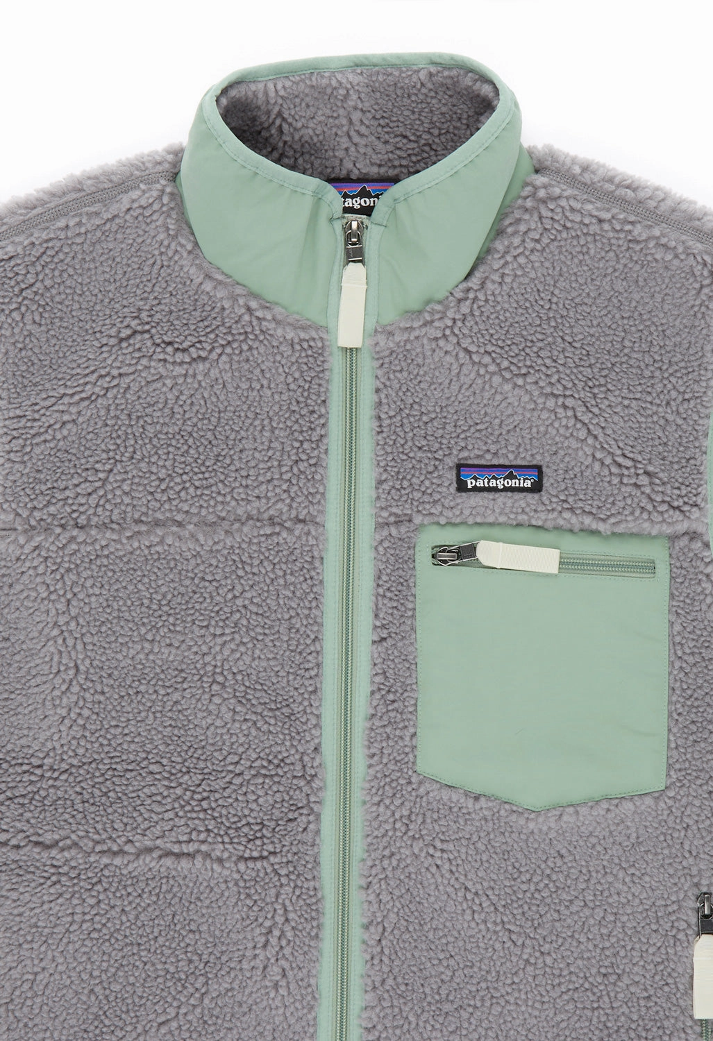 Patagonia Men's Classic Retro-X Vest - Forever Grey Lightweight Comfort Roll Up Hood