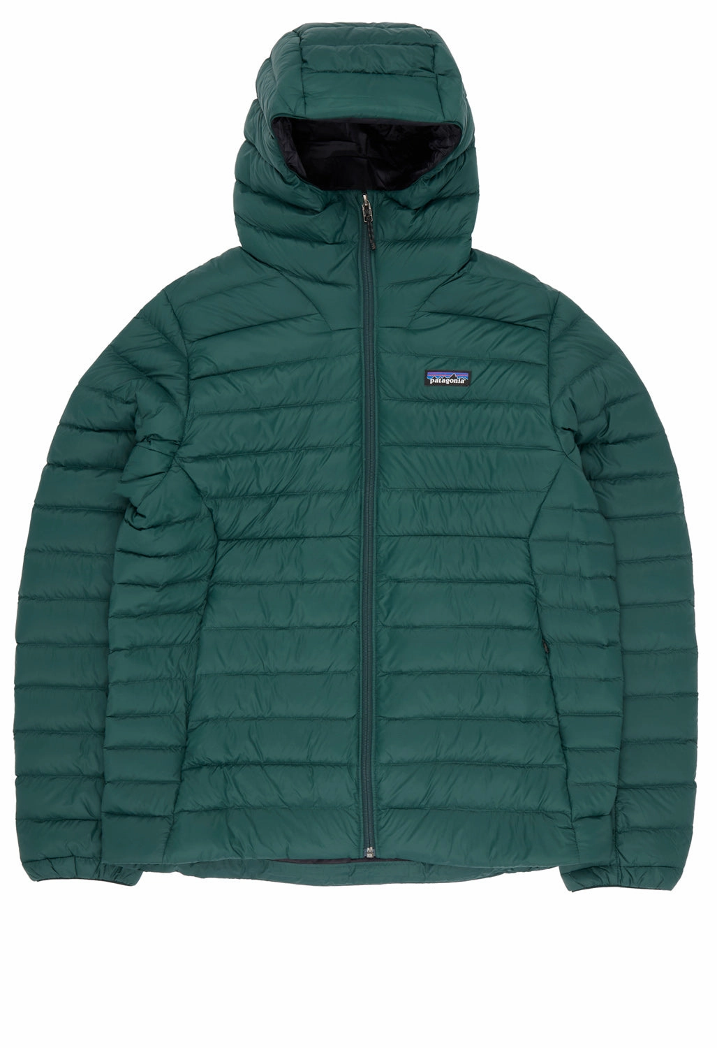 Single Breasted Patagonia Men's Down Hoody - Cascade Green