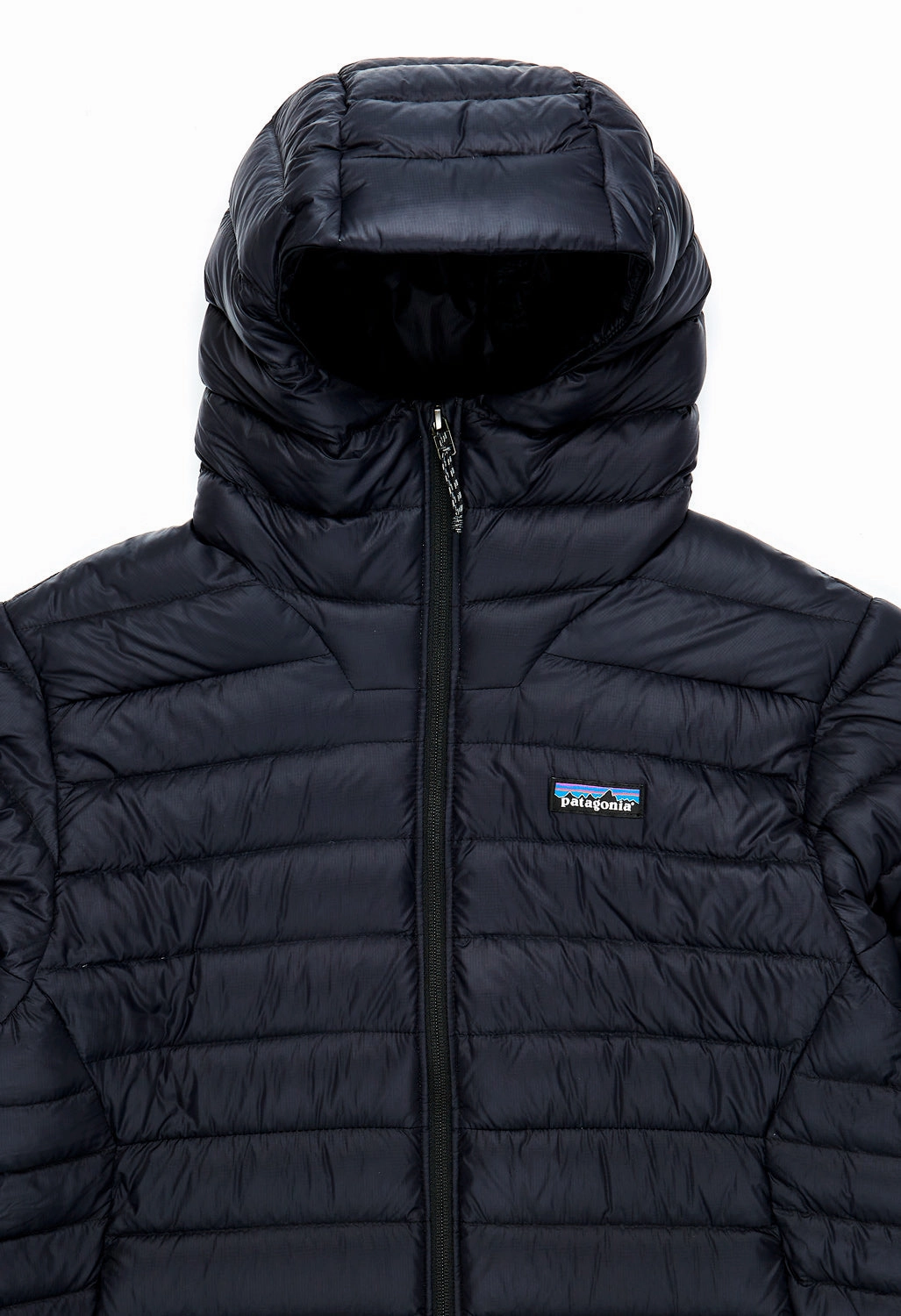 Cozy Texture Patagonia Men's Down Sweater Hoody - Black