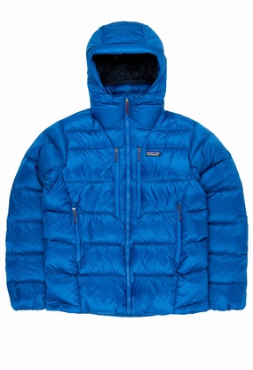 Patagonia Men's Fitz Roy Down Hoody - Endless Blue Anti Pill Surface