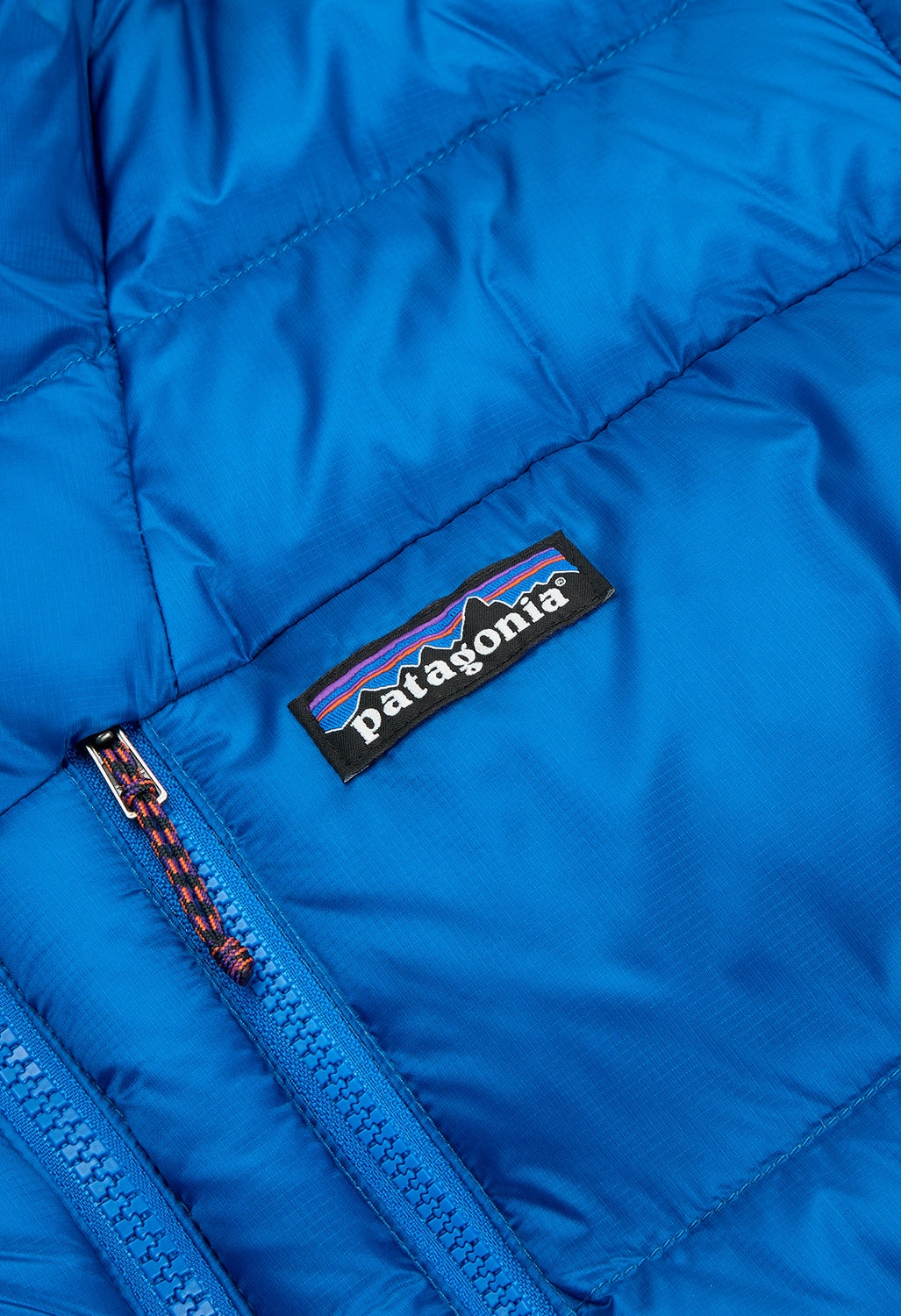 Clean Silhouette MultiPocketStyle Patagonia Men's Fitz Roy Down Hoody - Endless Blue
