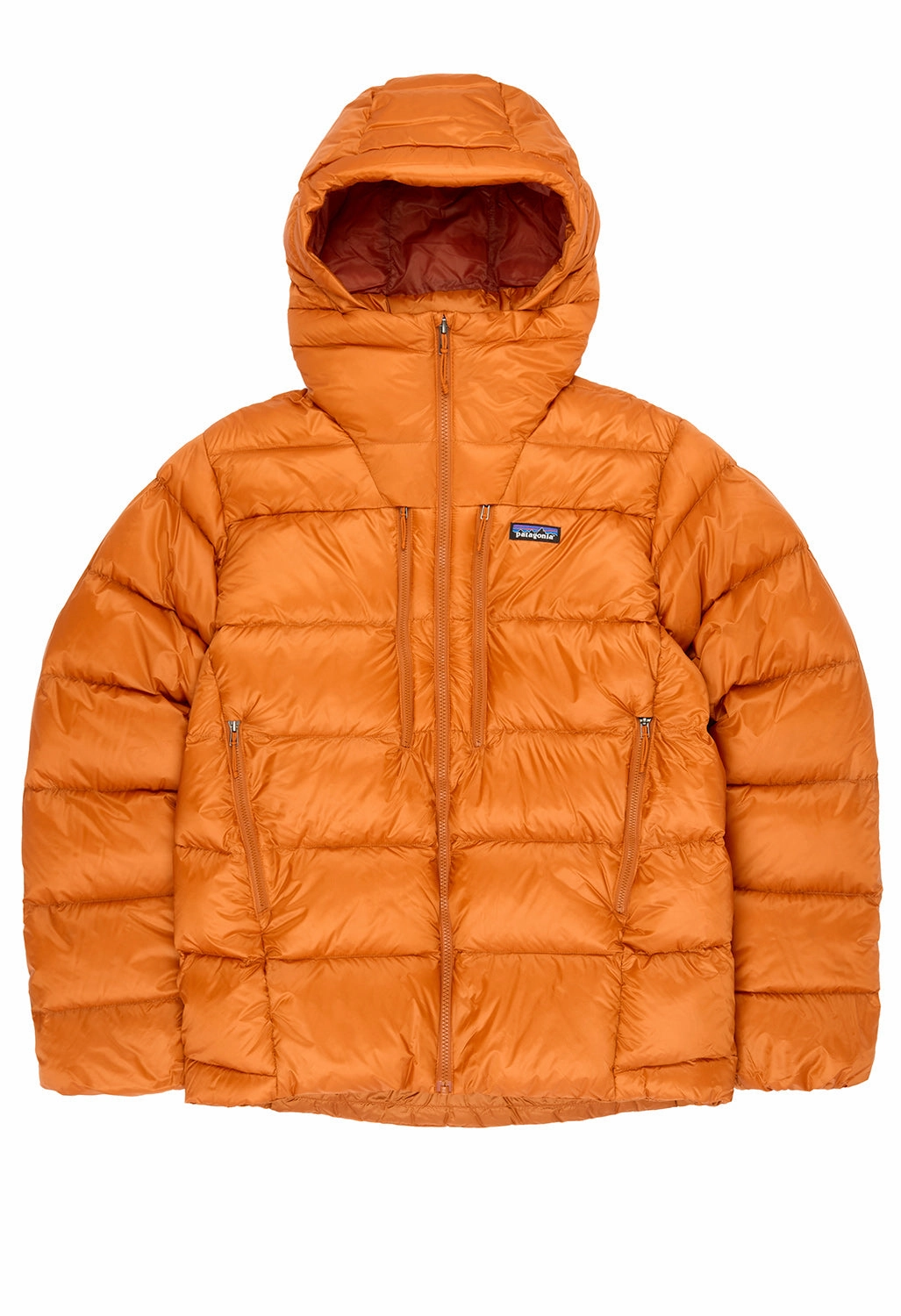 Waterproof Stitch Details Patagonia Men's Fitz Roy Down Hoody - Redtail Rust