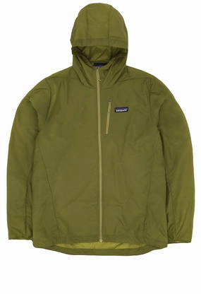 Survival Use Weatherproof Construction Patagonia Men's Houdini Jacket - Spirited Sun: Graze Green