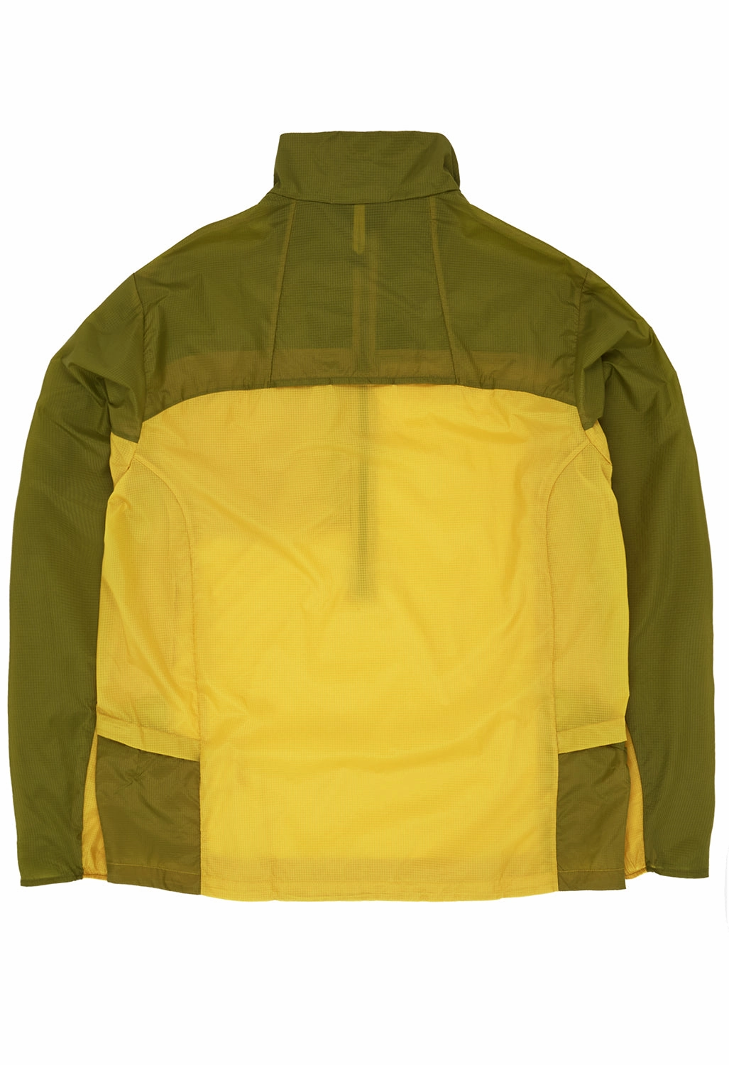 Patagonia Men's Houdini Stash Half Zip Pullover - Bundle Green / Graze Green Ultra Soft Brushed Interior