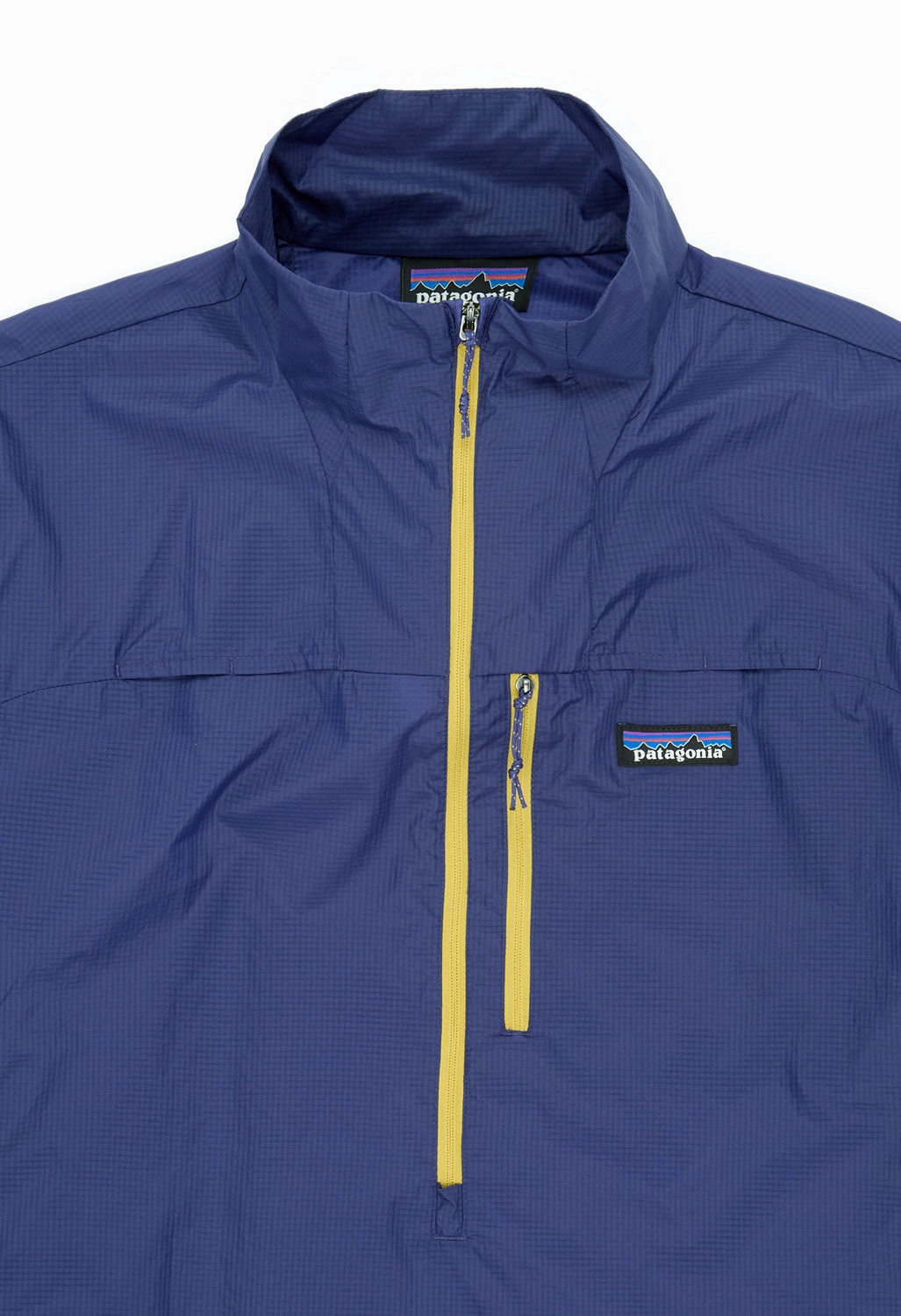Patagonia Men's Houdini Stash Half Zip Pullover - Solstice Purple Breathable Lining Design