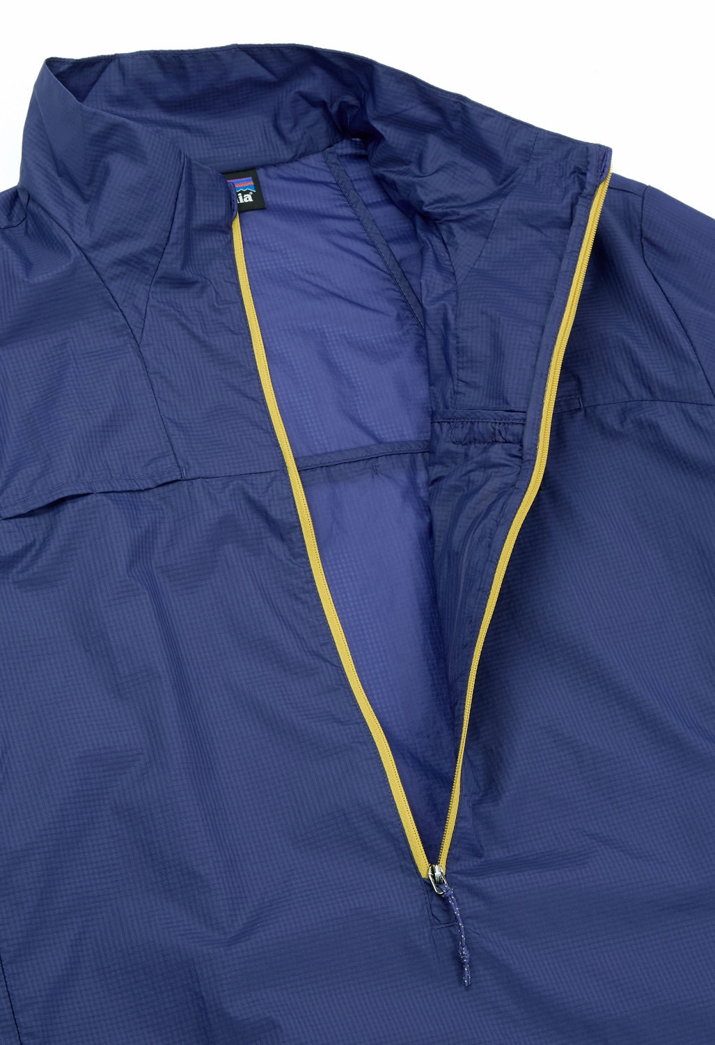 Soft Interior Coating Patagonia Men's Houdini Stash Half Zip Pullover - Solstice Purple