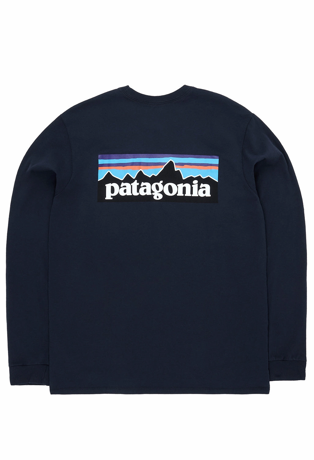 Patagonia Men's P-6 Logo Long Sleeve Responsibili-Tee - New Navy Regular fit normality