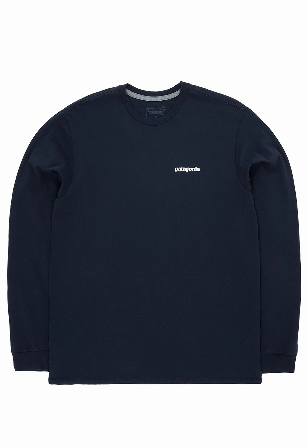 Patagonia Men's P-6 Logo Long Sleeve Responsibili-Tee - New Navy Floral freshness