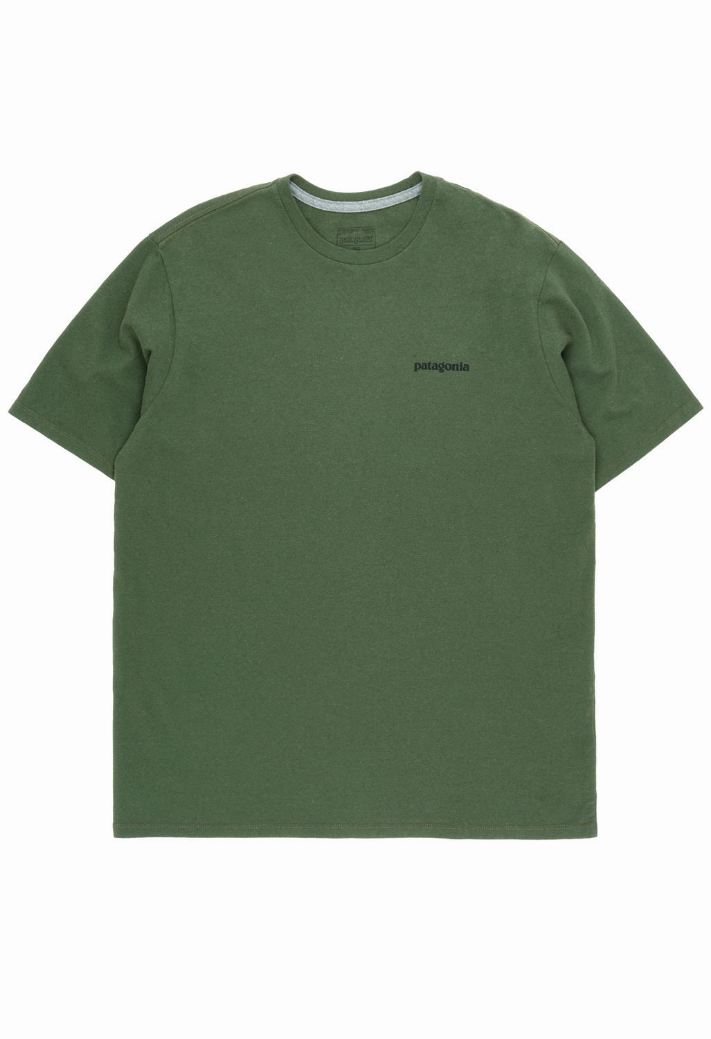 Reversible Design Concept Perfect for Workouts Patagonia Men's P-6 Logo Responsibili-Tee - Torrey Pine Green