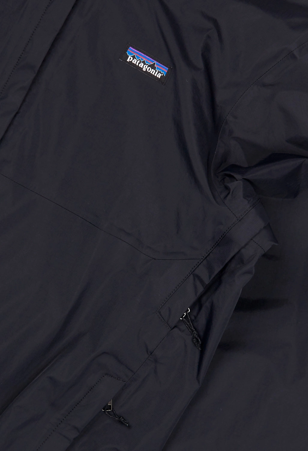 Patagonia Men's Torrentshell 3L Jacket - Black Light Travel Piece Moisture Wicking Finish