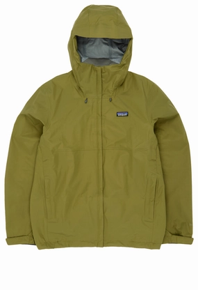 Patagonia Men's Torrentshell 3L Rain Jacket - Tent Green StretchFit Silhouette Water Resistant