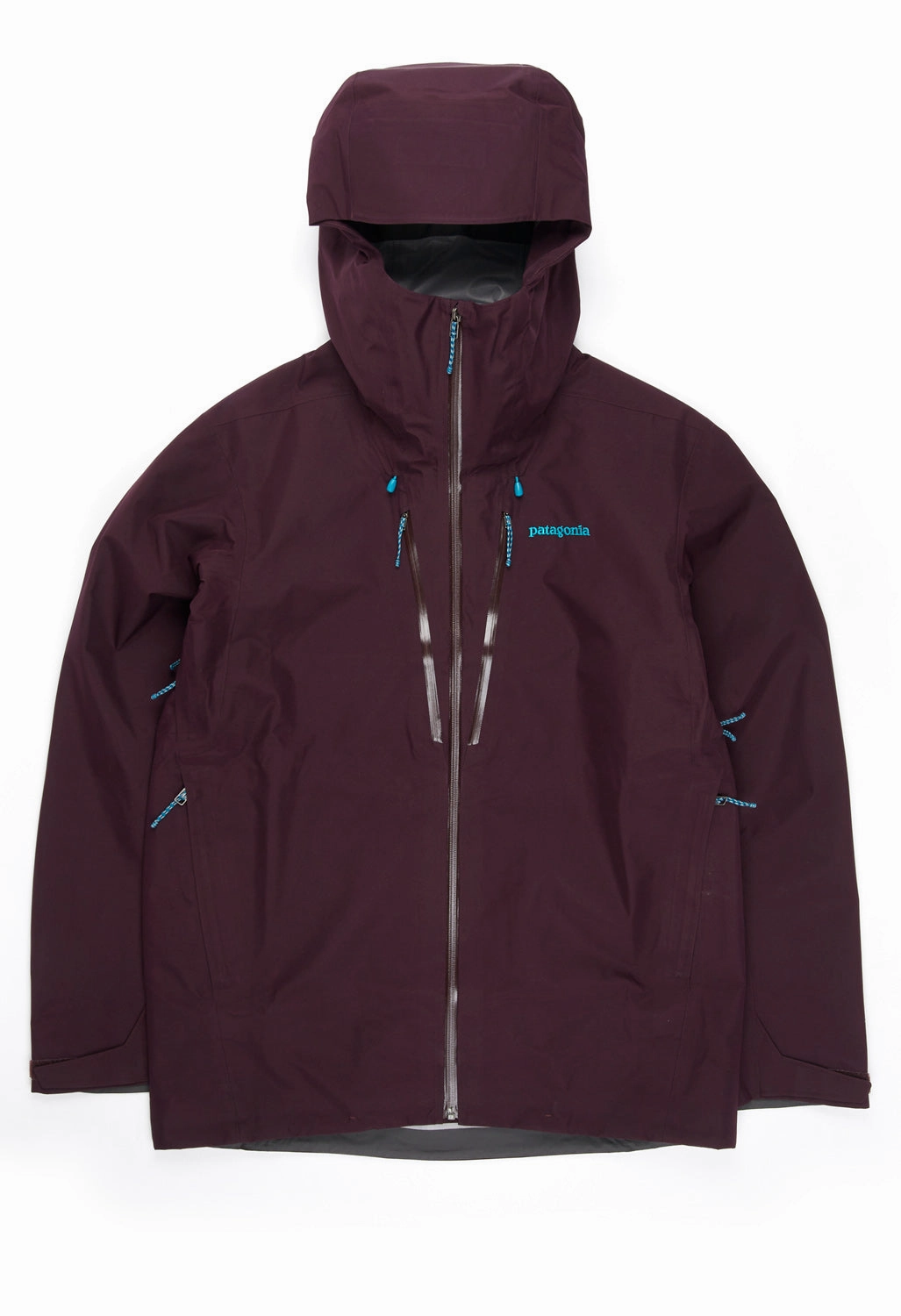 Noise Reducing Hardware Patagonia Men's Triolet GORE-TEX Jacket - Obsidian Plum
