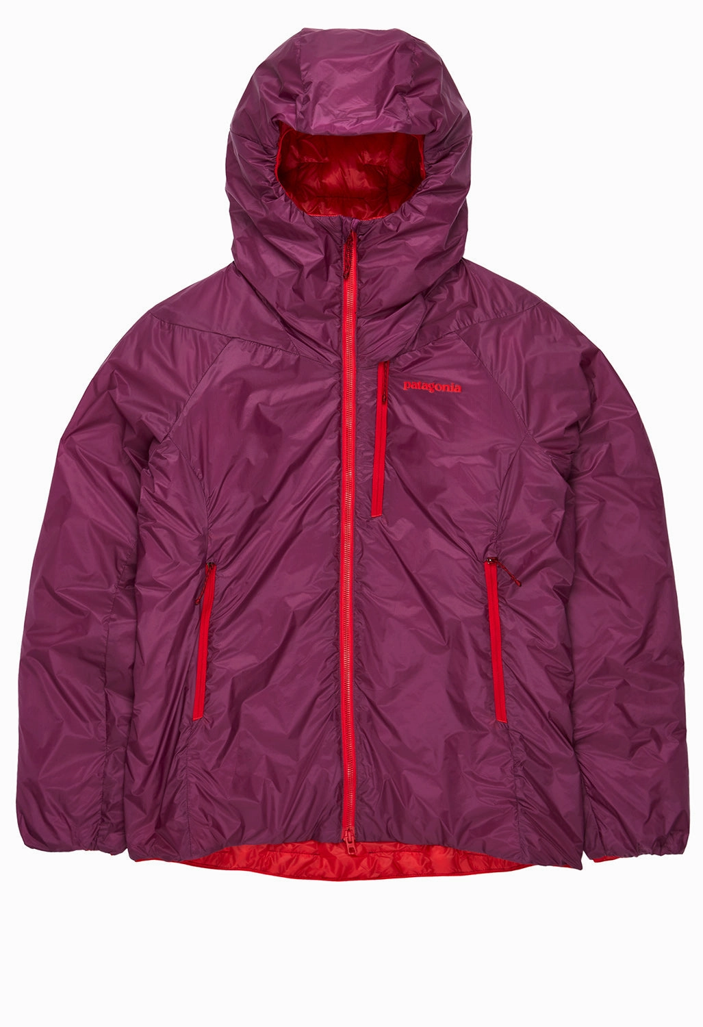 Non Bulky Profile Patagonia Women's DAS Light Hoody - Night Plum