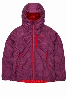 Non Bulky Profile Patagonia Women's DAS Light Hoody - Night Plum