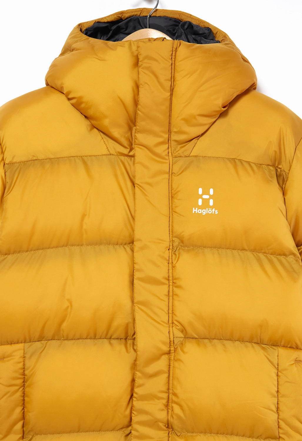 Hagl?fs Men's Puffy Mimic Hooded Jacket - Autumn Leaves Sustainable Recycled Material