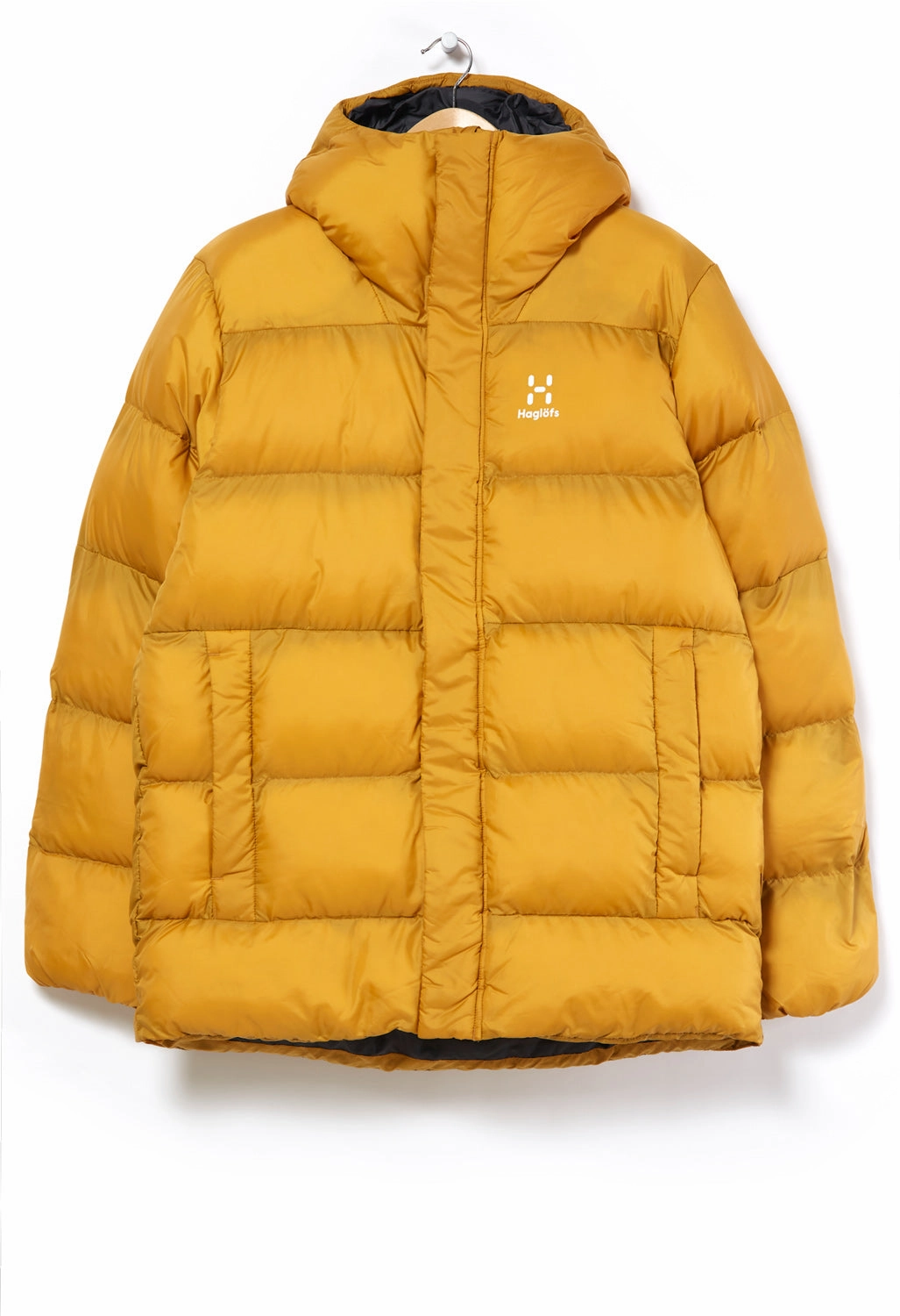 Strong Zip Warm Lining Hagl?fs Men's Puffy Mimic Hooded Jacket - Autumn Leaves
