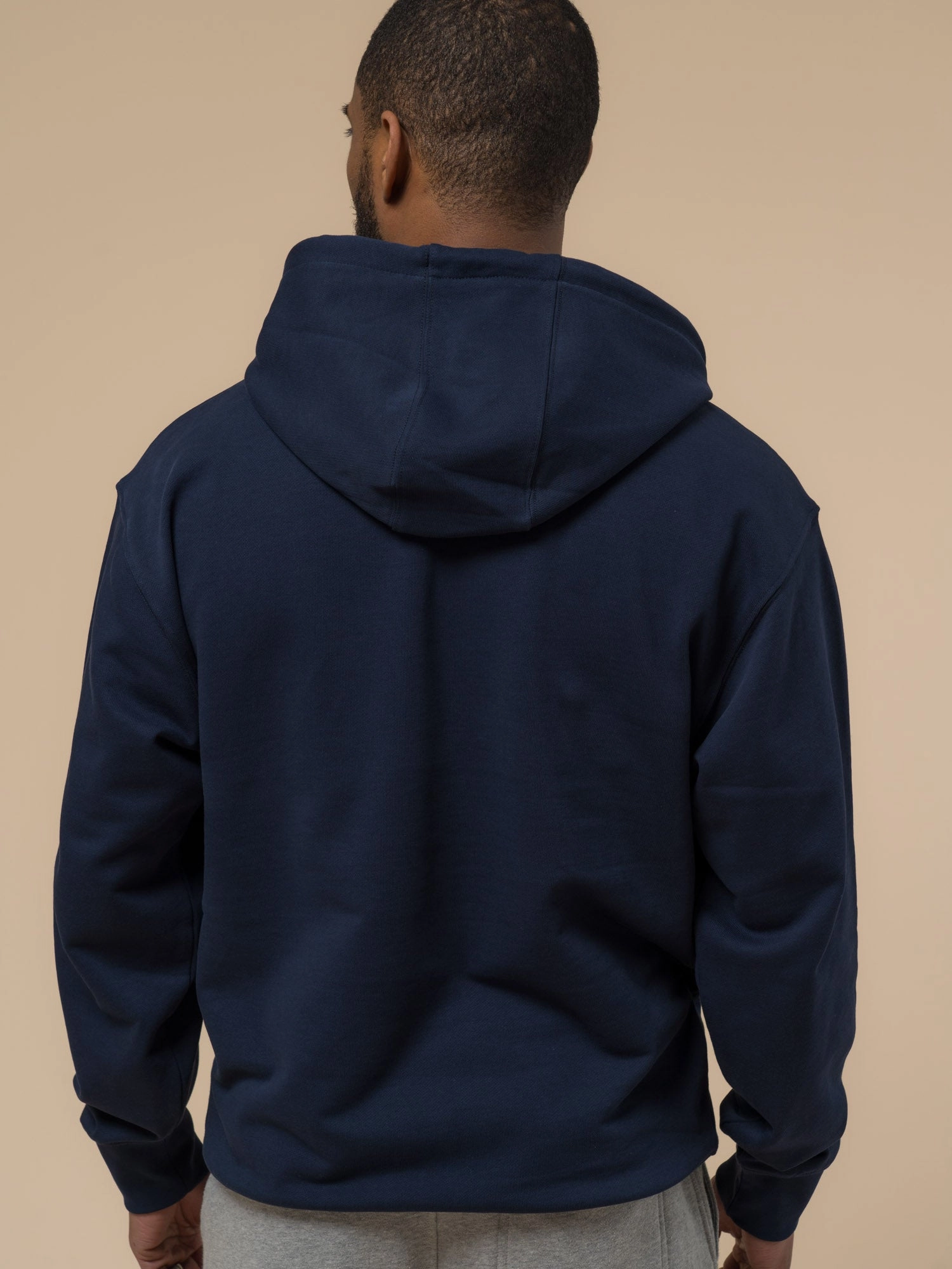 Penfield Mens Original Logo Hoodie in Navy Blue Performance Ready