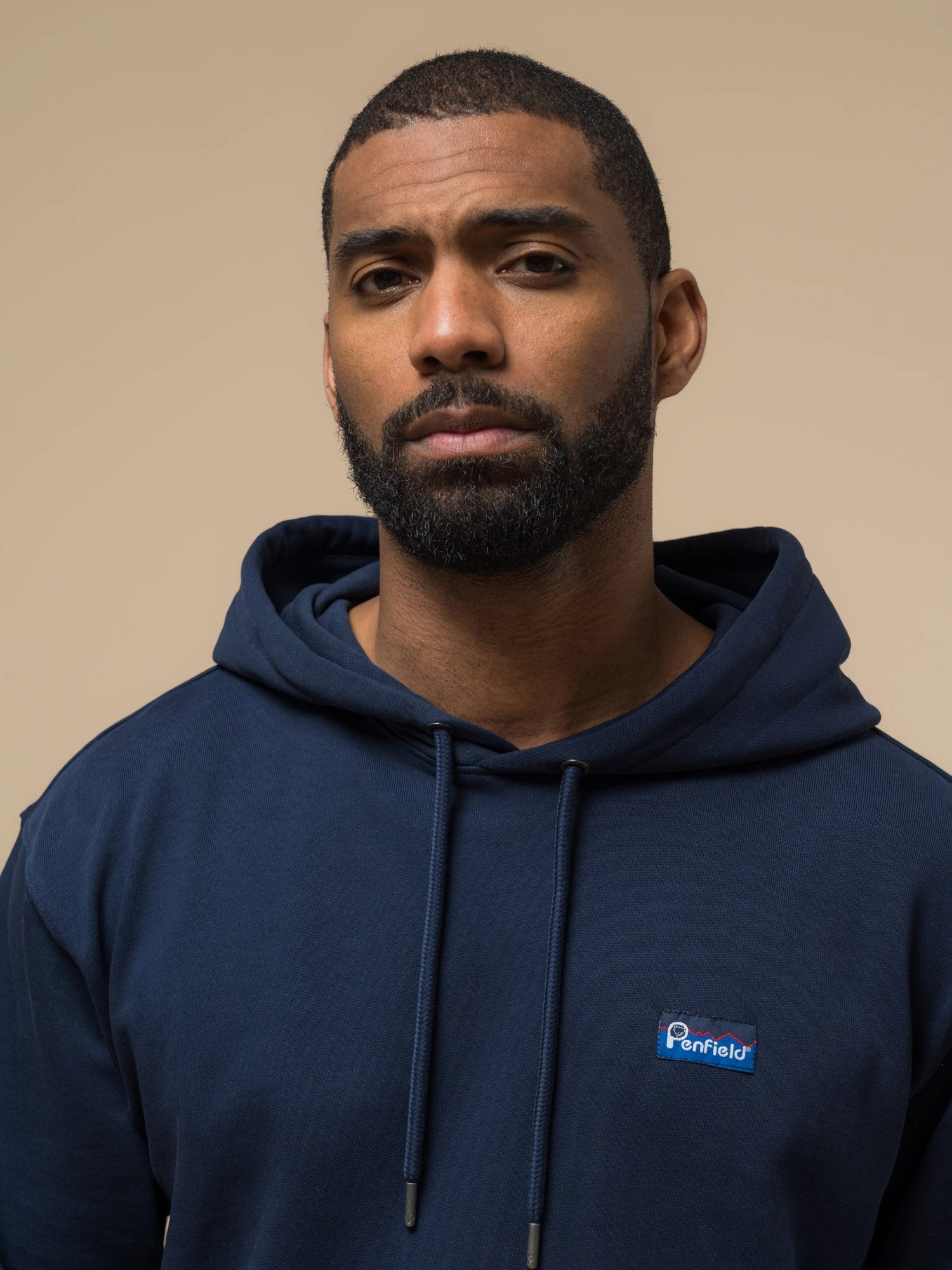 product gift wrapping Outdoor Adventure Penfield Mens Original Logo Hoodie in Navy Blue