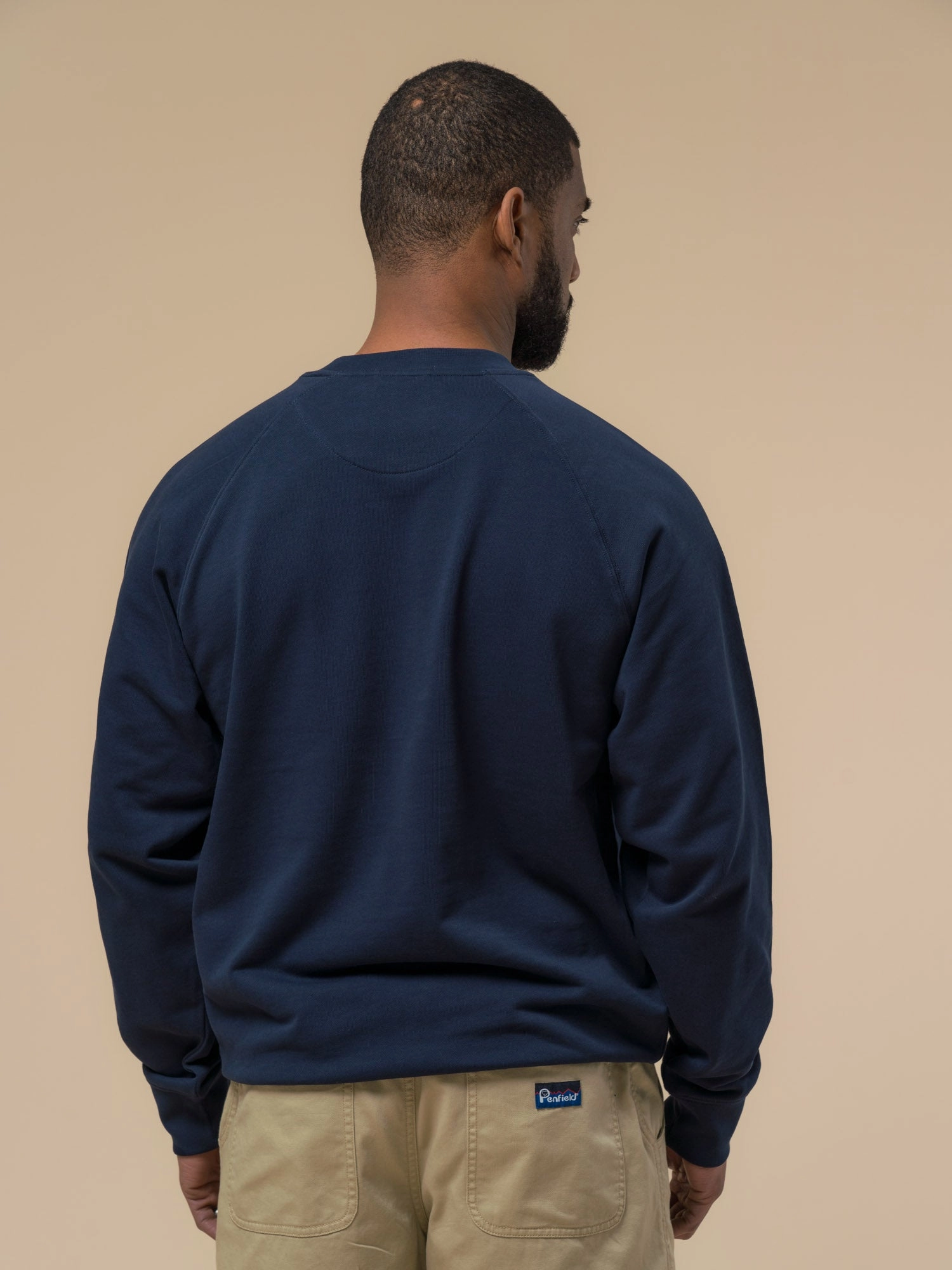 Logo Design product tassel movement Penfield Mens Original Logo Sweatshirt in Navy Blue