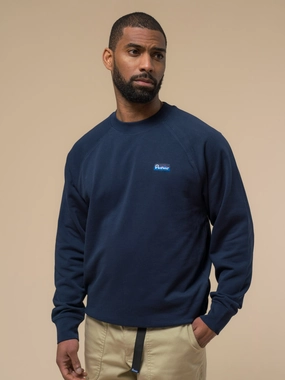 Fall Weekend Sporty Penfield Mens Original Logo Sweatshirt in Navy Blue