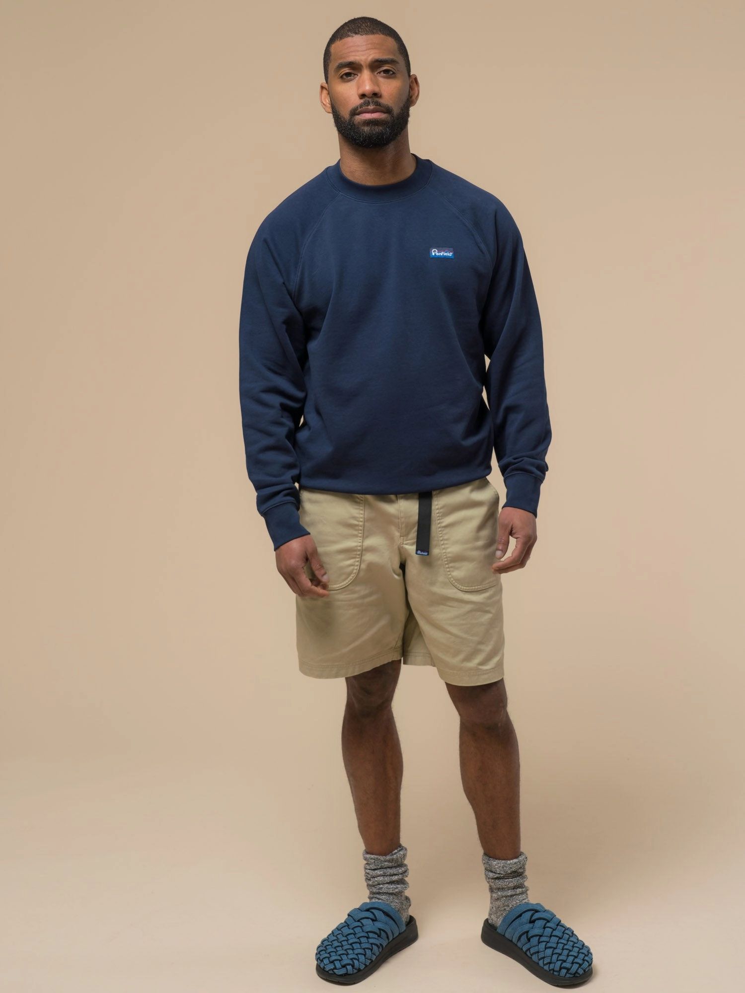 Brand Reputation Penfield Mens Original Logo Sweatshirt in Navy Blue