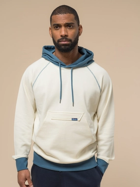 Machine washable Penfield Mens Pac Jac Sweat Hoodie in Vanilla Ice