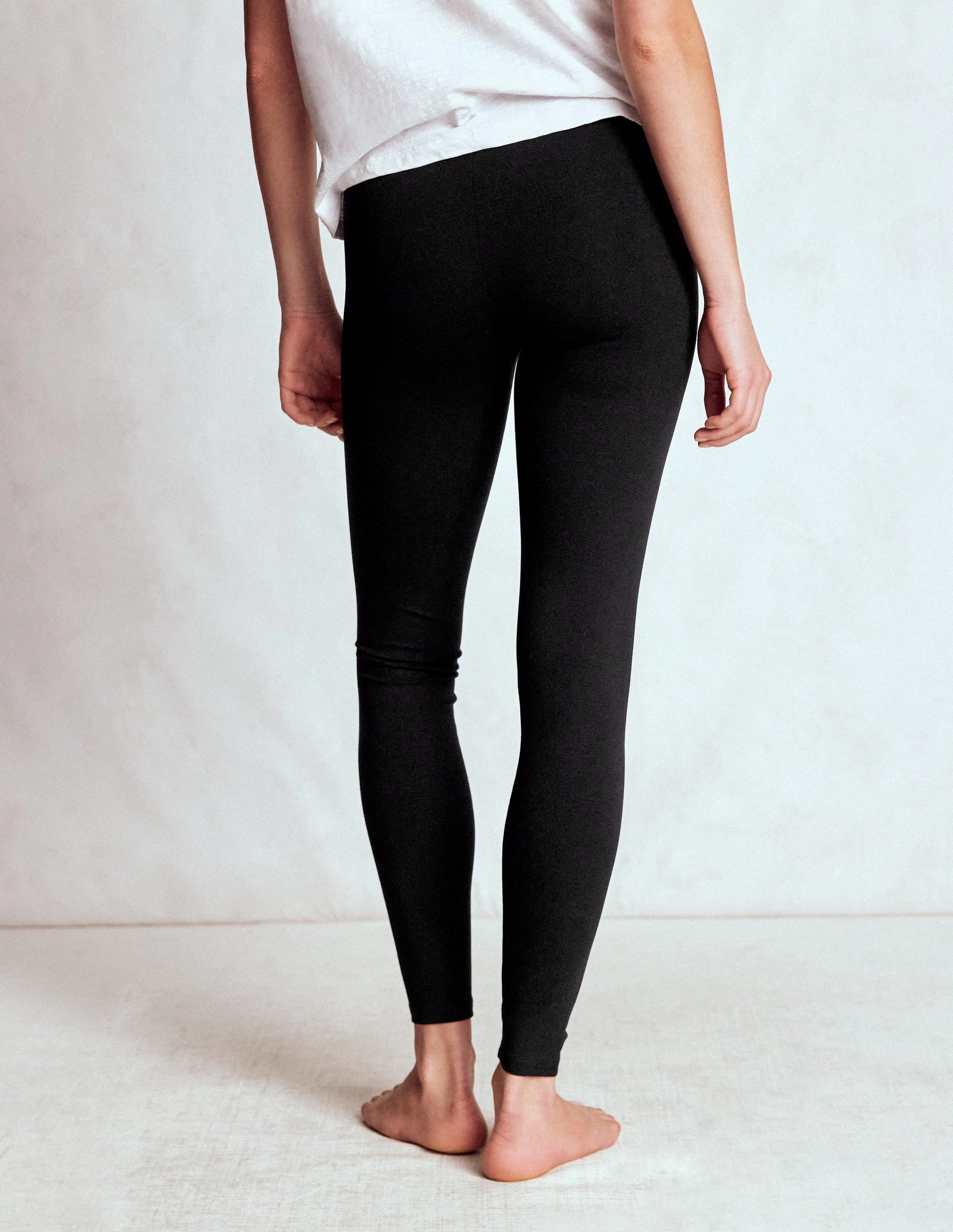 Rest Easy High Rise Jersey Leggings-Black